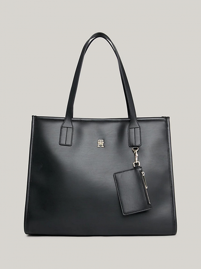 Sac cabas city monogramme noir femme - Tommy Hilfiger