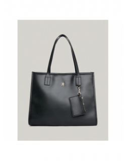 Sac cabas city monogramme noir femme - Tommy Hilfiger