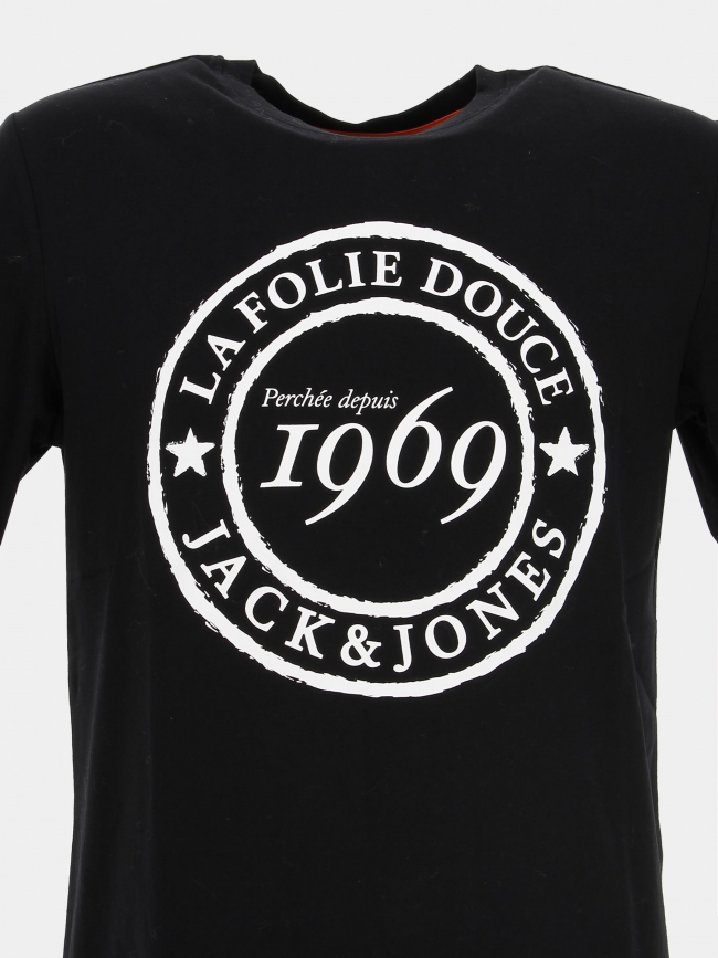 T-shirt la folie douce bleu marine homme - Jack & Jones