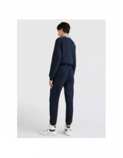 Jogging tapered mini logo bleu marine femme - Tommy Hilfiger