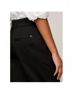 Pantalon chino blend droit noir femme - Tommy Hilfiger