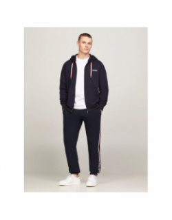 Sweat global stripe bleu marine homme - Tommy Hilfiger