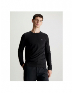 T-shirt manche longue stretch noir homme - Calvin Klein