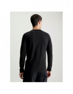 T-shirt manche longue stretch noir homme - Calvin Klein