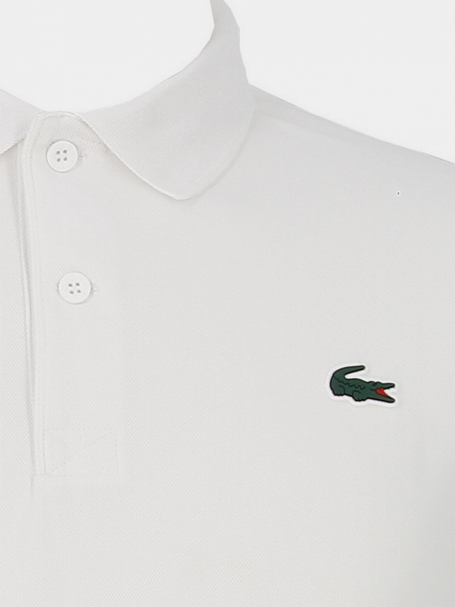 Polo rayures manches contrastées blanc homme - Lacoste