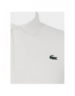 Polo rayures manches contrastées blanc homme - Lacoste