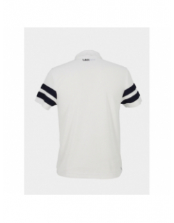 Polo rayures manches contrastées blanc homme - Lacoste