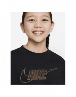 Sweat club shine noir fille - Nike