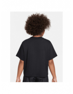 T-shirt crop nsw boxy logo doré noir fille - Nike