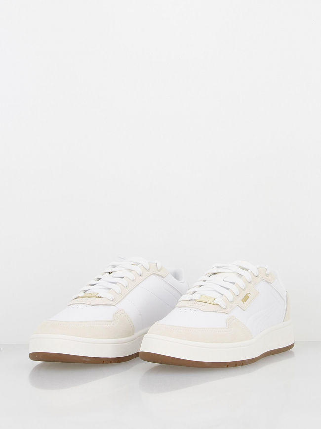 Baskets court classic lux blanc homme - Puma