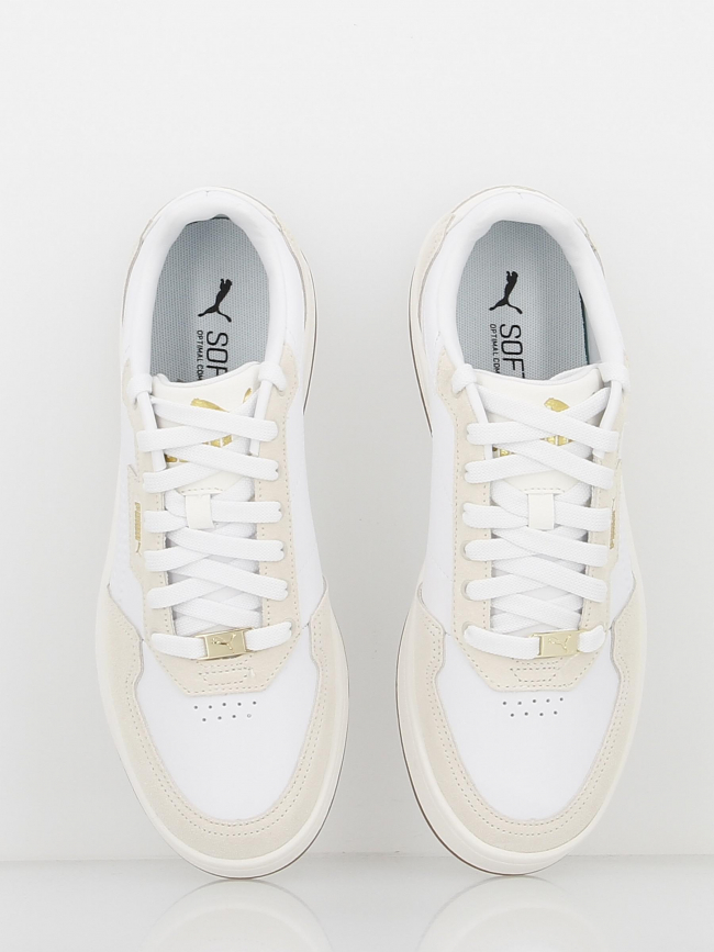 Baskets court classic lux blanc homme - Puma