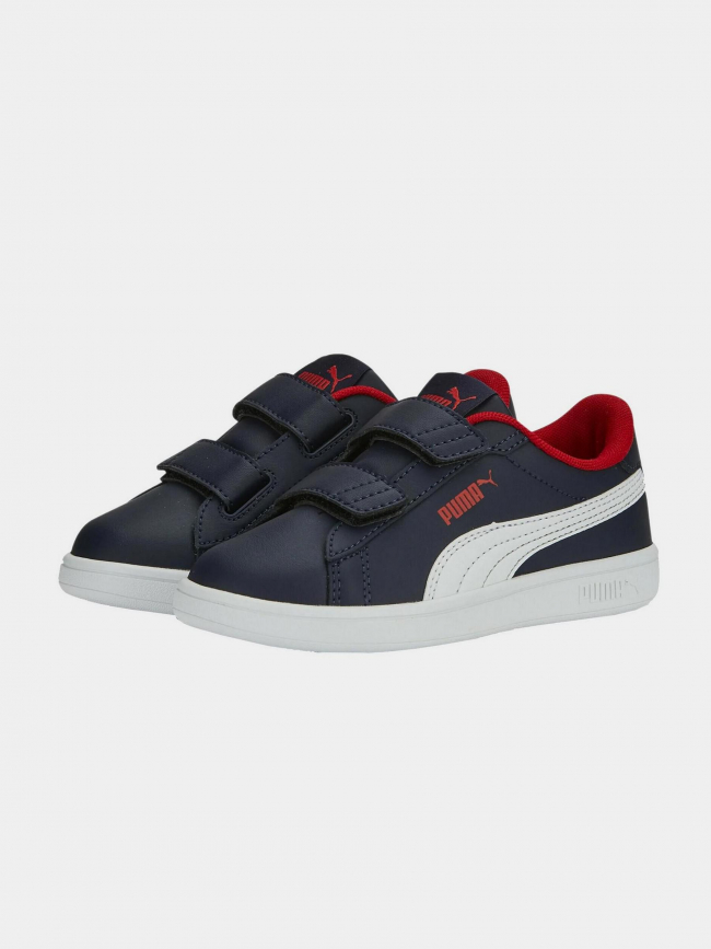 Baskets à scratch smash 3 bleu garçon - Puma