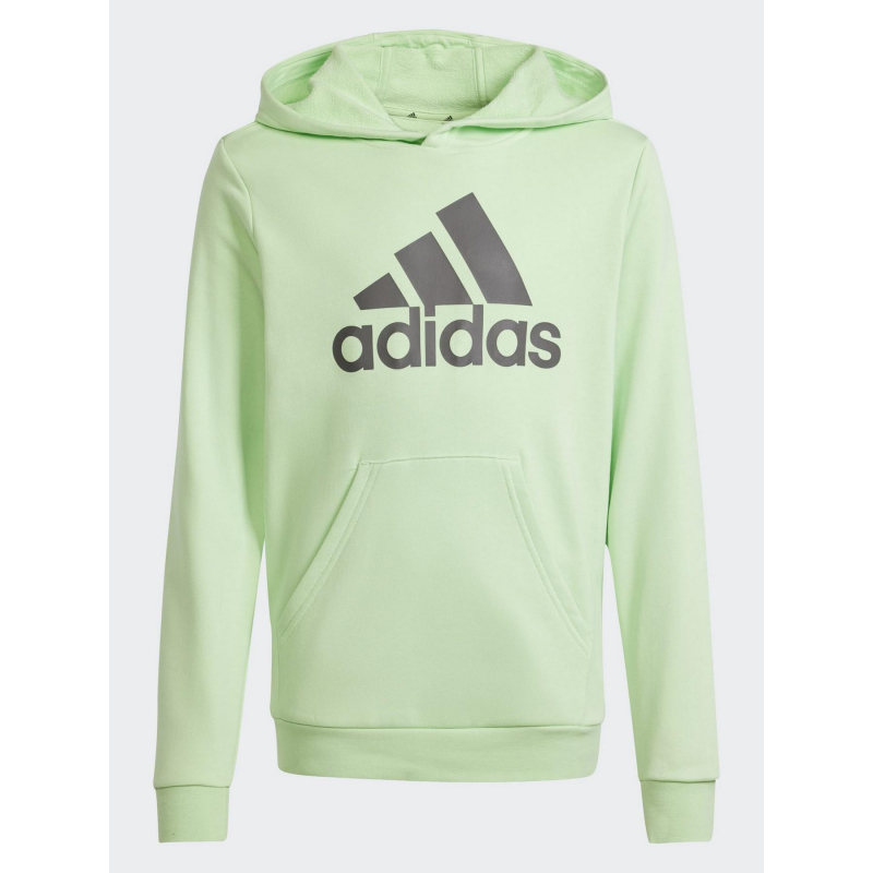 Sweat à capuche big logo vert enfant - Adidas