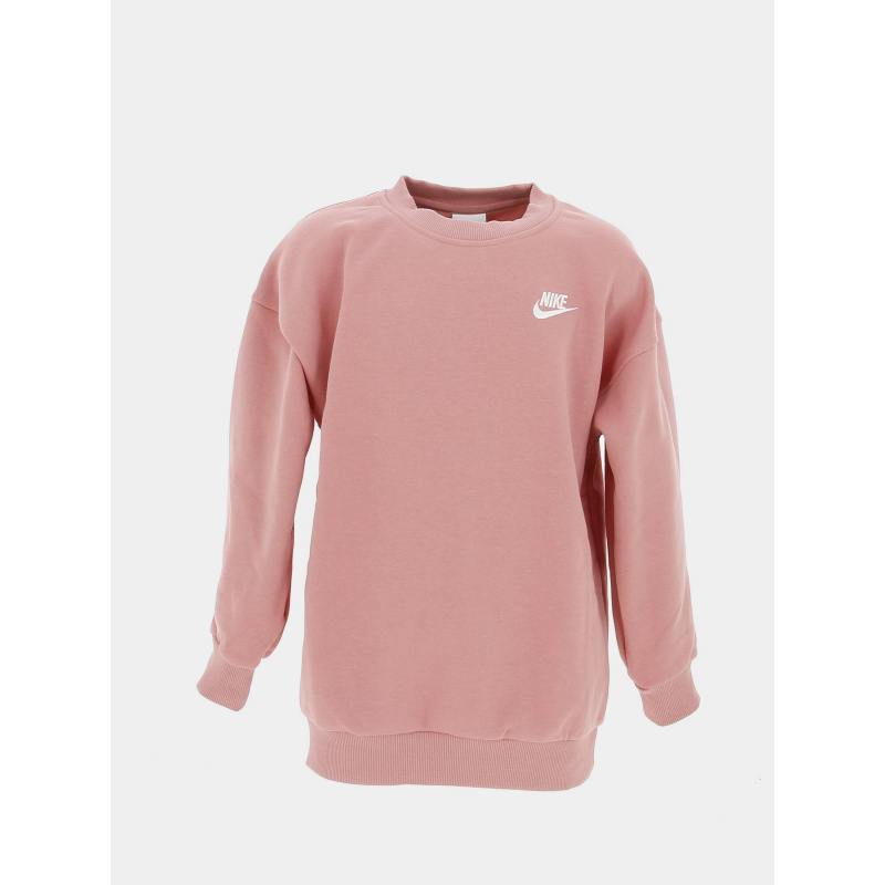 Sweat nsw club oversize crew rose fille - Nike