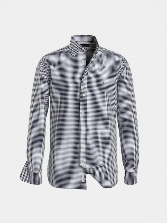 Chemise 1987 oxford gingham bleu homme - Tommy Hilfiger