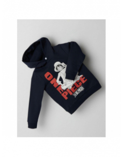 Sweat à capuche one piece noir enfant - Name It