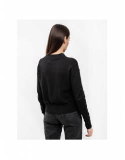Pull embro badge noir femme - Calvin Klein Jeans