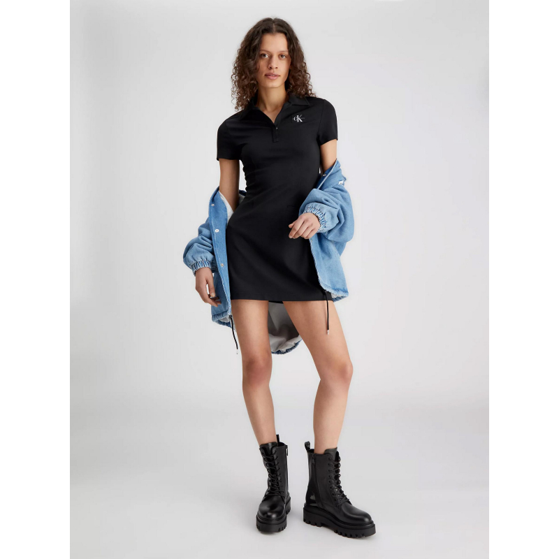 Robe courte milano utility noir femme - Calvin Klein Jeans