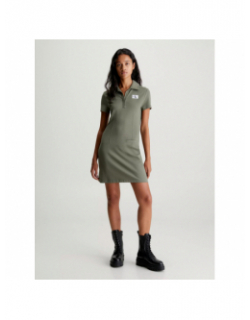 Robe milano utility vert kaki femme - Clavin Klein Jeans