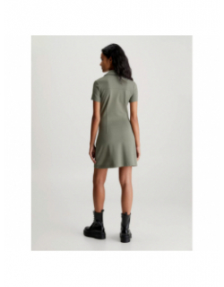 Robe milano utility vert kaki femme - Clavin Klein Jeans