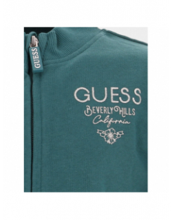 Sweat zippé active vert fille - Guess