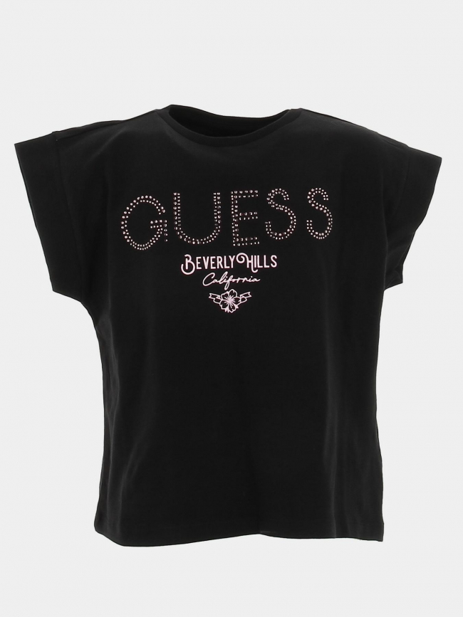 T-shirt beverly hills noir fille - Guess