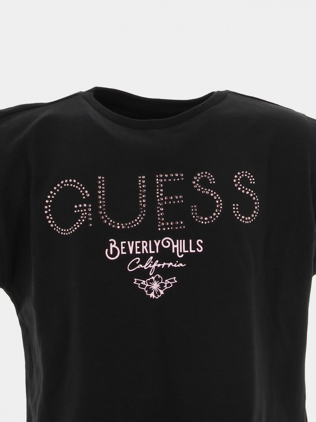 T-shirt beverly hills noir fille - Guess