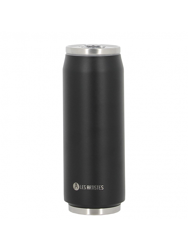 Canette isotherme uni mat 500ml noir - Les Artistes