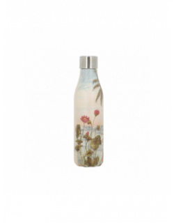 Gourde isotherme time up beach 750ml beige - Les Artistes