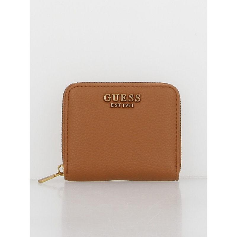 Portefeuille mini laryn marron femme - Guess