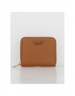 Portefeuille mini laryn marron femme - Guess