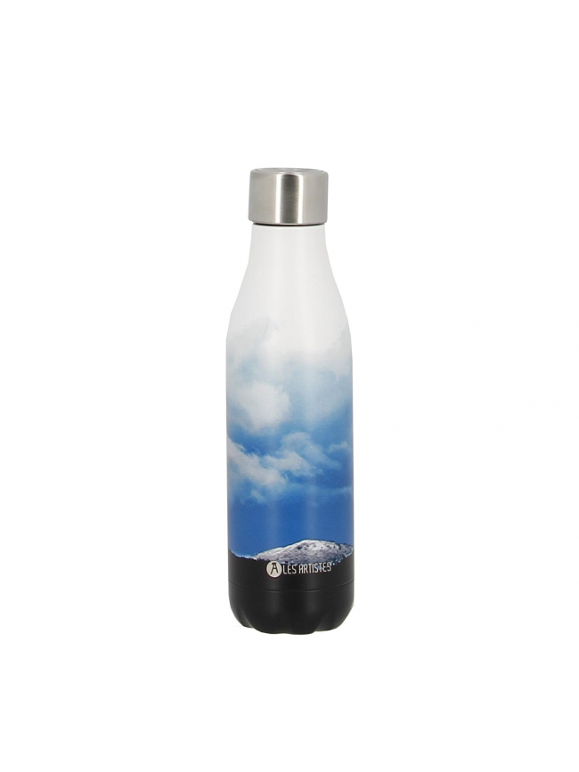 Gourde isotherme time up skyfall mat 500ml bleu - Les Artistes