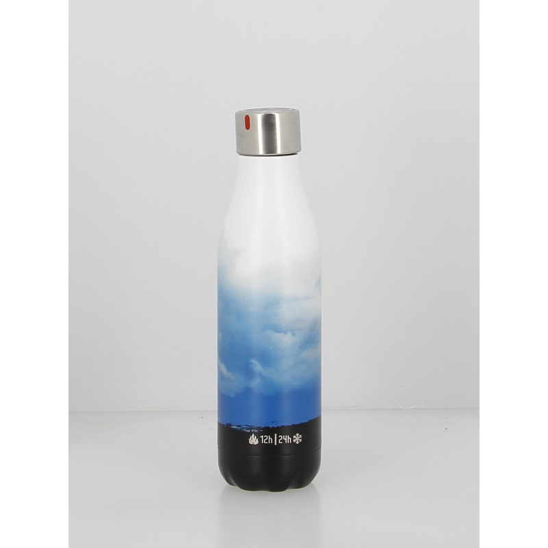 Gourde isotherme time up skyfall mat 500ml bleu - Les Artistes