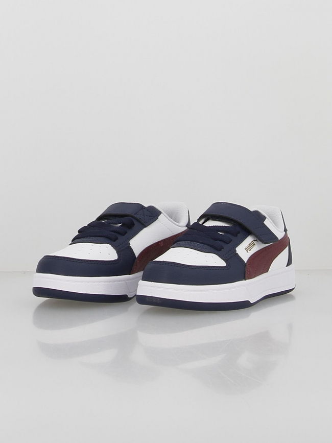 Baskets à scratch caven 2 ps bleu blanc enfant - Puma