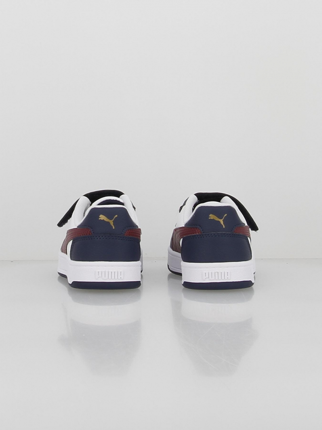 Baskets à scratch caven 2 ps bleu blanc enfant - Puma