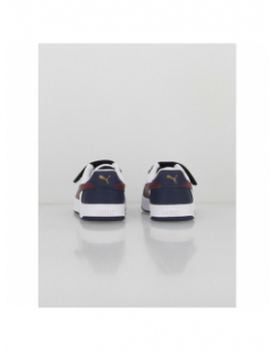 Baskets à scratch caven 2 ps bleu blanc enfant - Puma