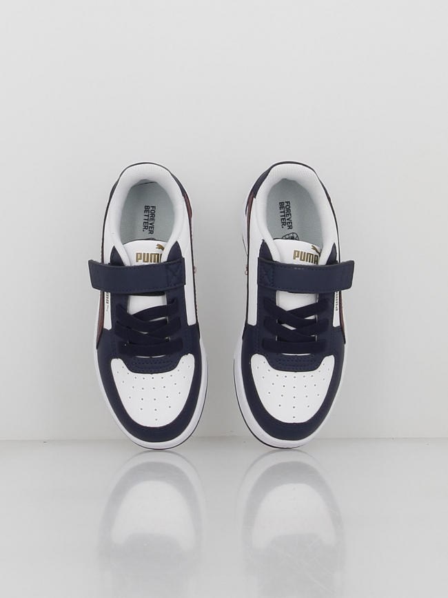 Baskets à scratch caven 2 ps bleu blanc enfant - Puma