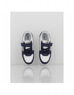 Baskets à scratch caven 2 ps bleu blanc enfant - Puma