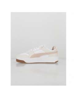 Baskets plateforme carina street blanc beige femme - Puma