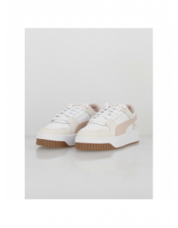 Baskets plateforme carina street blanc beige femme - Puma