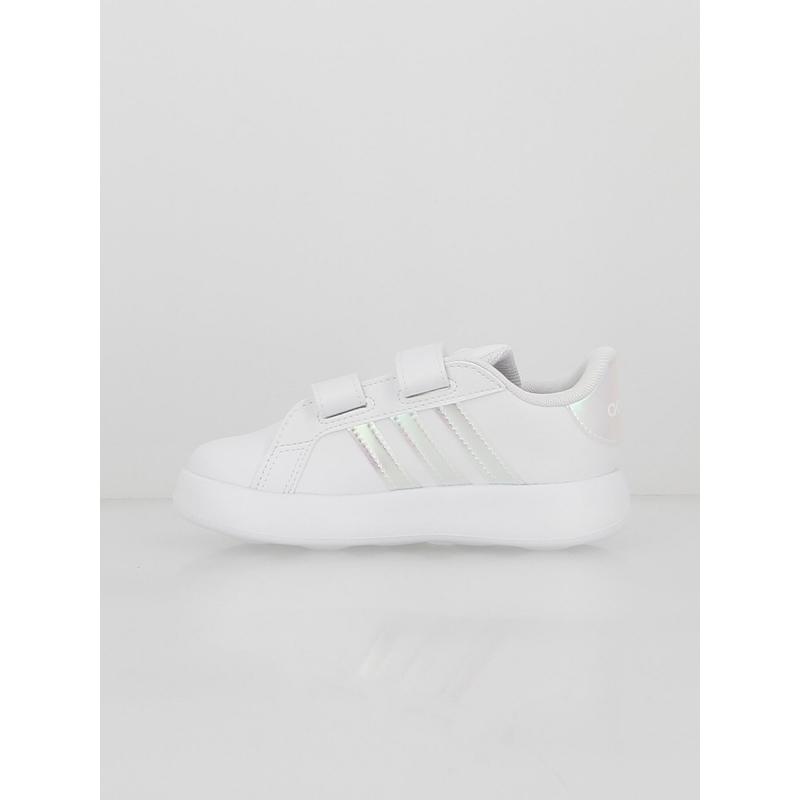 Baskets à scratch grand court 2.0 blanc enfant - Adidas