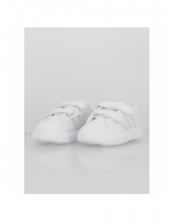 Baskets à scratch grand court 2.0 blanc enfant - Adidas