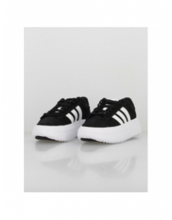 Baskets grand court plateforme suédé noir femme - Adidas