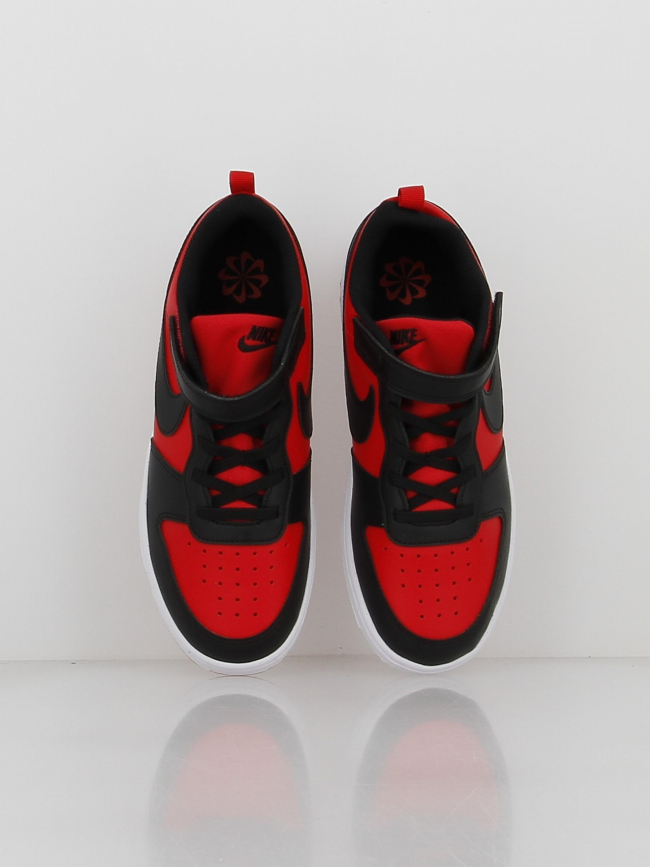 Baskets à scratch court borough ps noir rouge enfant - Nike