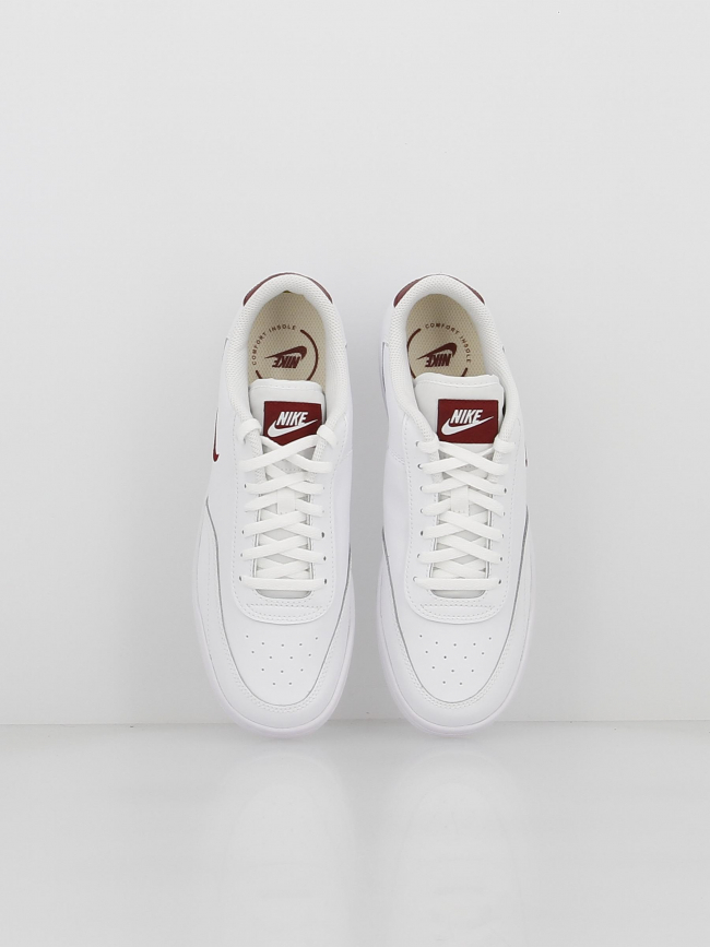 Baskets court vintage swoosh bordeaux blanc homme - Nike