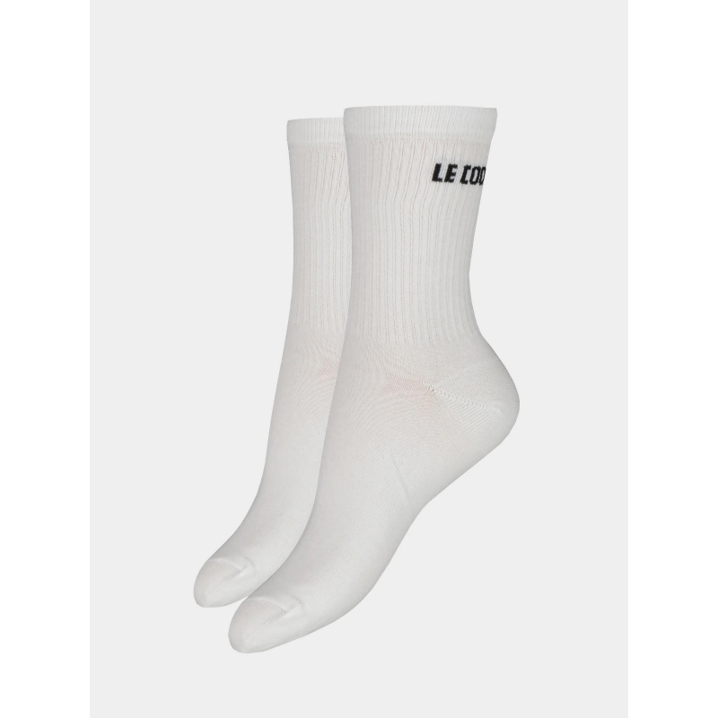 Pack 2 paires de chaussettes hautes blanc - Le Coq Sportif