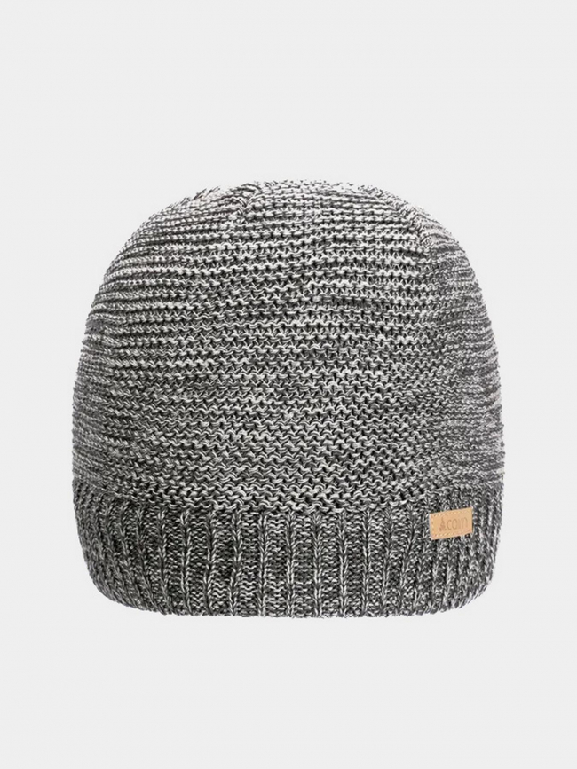 Bonnet doublé fourré timeo gris homme - Cairn