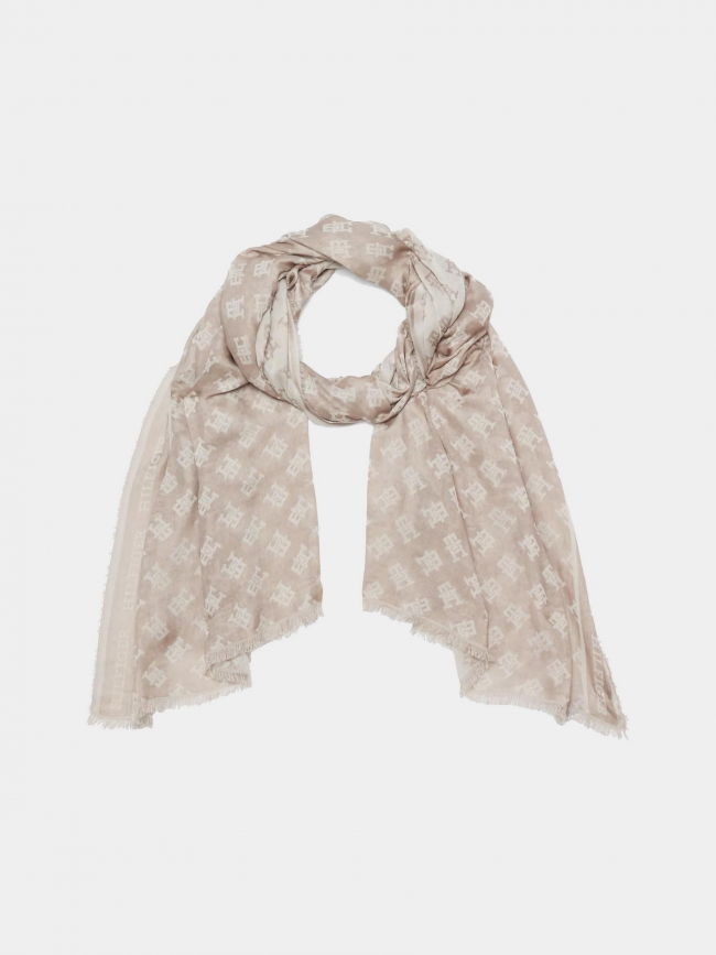 Foulard fin contemporary beige femme - Tommy Hilfiger