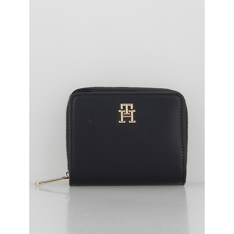 Portefeuille iconic medium za noir femme - Tommy Hifiger