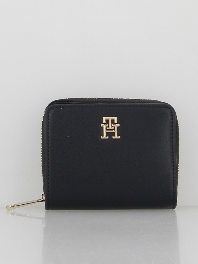 Portefeuille iconic medium za noir femme - Tommy Hifiger